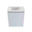 MONDIAZ TURE-DLUX Meuble toilette - 40cm - Clay - EDEN - vasque Opalo - position gauche - 1 trou de robinet SW1104214