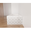 Zeza Square Ligbad - 190x90cm - acryl - glans wit SW1015081