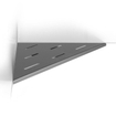 Looox Corner Shelf Tablette murale d’angle 30x22cm inox brossé SECOND CHOIX OUT6807