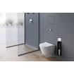 Looox Ensemble brosse de toilette fermée - avec support à rouleau - carrelable - anthracite SW76086