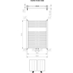 Plieger Roma M Radiateur horizontal 80.5x60cm raccord au centre 456watt Blanc SW225748