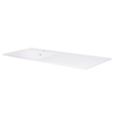 BRAUER Furiosa Plan vasque 120cm finestone 1 vasque gauche 1 trou de robinet Blanc brillant SW208932