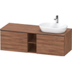 Duravit D-neo Meuble sous vasque 140x55x45.9cm 2 tiroirs Noisetier mat SW641300