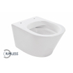Wiesbaden Vesta Compact WC suspendu sans bride 47cm sans abattant blanc SW96149