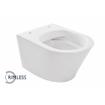 Wiesbaden Vesta junior WC suspendu sans bride 47cm avec abattant softclose et quickrelease blanc SW705616