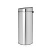 Brabantia Touch Bin Poubelle - 30 litres - seau intérieur en plastique - matt Steel SW1117316