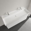 Villeroy & Boch Collaro Lavabo pour meuble 120x47cm 2 trous de robinet sans trop-plein Stone white SW358331