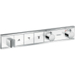 Hansgrohe RainSelect Ensemble de finition pour mitigeur thermostatique encastré douche pour 3 fonctions avec support de douchette 52.7x90cm chrome SW157087