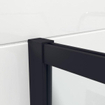 Wiesbaden Slim douche à l'italienne 120x200cm verre nano 8mm partiellement dépoli verre fumé noir mat SW443820