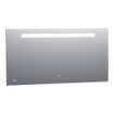 BRAUER Quartz miroir - 140x70cm - rectangulaire - avec horloge et éclairage LED direct avec fonction de gradation et commande tactile SW278193