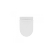 QeramiQ Salina Pack WC suspendu sans bride avec bâti-support Geberit abattant softclose et déclipsable plaque de commande avec boutons rectangulaires Blanc brillant SW791646