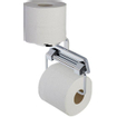 Geesa Standard Porte-rouleau de papier toilette sans clapet avec ressort et Porte-rouleau de réserve Chrome 0650307