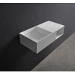 Ideavit Solidplan Lavabo 80x41x20cm rectangulaire sans trou pour robinetterie 1 vasque Solid surface blanc SW85943
