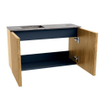 Mondiaz JOYA-DLUX Meuble de toilette 70cm - couleur Oak - Vasque FAYE position Gauche Sans trou de robinet couleur Sombra SW1424249