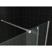 Wiesbaden Slide schuifdeur voor inloopdouche 100x200cm op rail 10mm helder NANO coating glas SW102849