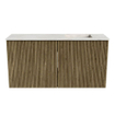Mondiaz JOYA-DLUX 80cm toiletmeubel - kleur Dusk - Wastafel FAYE positie Rechts Zonder kraangat kleur Ostra. SW1423380