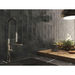 Terravito Bemare wandtegel - 10x10cm - 8mm - Vierkant - Antraciet glans SW405196