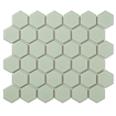 La Mosaic Factory Barcelona carreau mosaïque - 28,2x32,1cm - carrelage mural - Hexagone - Porcelaine Vert Clair Brillant SW104825