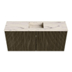 Mondiaz JOYA-DLUX 90cm meuble de toilette - couleur Shadow - Vasque FAYE position Milieu 1 trou de robinet couleur Nata. SW1424978