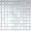 The Mosaic Factory Amsterdam mozaïektegel - 32.2x32.2cm - wand en vloertegel - Vierkant - Glas Off White glans SW62151