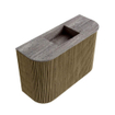 Mondiaz JOYA-DLUX 63.2cm toiletmeubel - ronding links en rechts kleur Dusk - Wastafel FAYE positie Midden Zonder kraangat kleur Oza. SW1426026