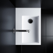 Clou Flush 2 Plus fontein 42.5x10.5cm voorbewerkt kraangat Aluite Wit mat SW9385