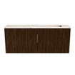 Mondiaz JOYA-DLUX 100cm meuble de toilette - couleur Walnut - Vasque FAYE position Droite 1 trou de robinet couleur Nata. SW1424495