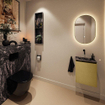 MONDIAZ TURE-DLUX Meuble toilette - 40cm - Oro - EDEN - vasque Lava - position centrale - sans trou de robinet SW1103900