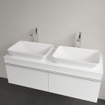Villeroy & Boch Venticello lavabo semi-encastré à poser - sans trou de robinetterie 55x36cm - avec trop-plein ceramic + blanc 1025159