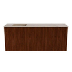 Mondiaz JOYA-DLUX 100cm toiletmeubel - kleur Ruby - Wastafel FAYE positie Links Zonder kraangat kleur Arena. SW1425296