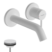 Hansgrohe Tecturis Robinet lavabo encastré - mitigeur - rond - mono-commande - bec 16.5 cm - blanc mat SW918741