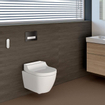 Geberit AquaClean Tuma Comfort Douchewc decorplaat glas met wandbediening wit SW809476