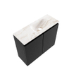 MONDIAZ TURE-DLUX Meuble toilette - 60cm - Urban - EDEN - vasque Frappe - position droite - sans trou de robinet SW1102619