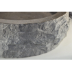 Wiesbaden Raw vasque à poser ronde martelée 40x12 cm pierre dure adoucie SW110884