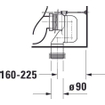Duravit Viu duoblock cuvette encastrée sans rebord vario 35x65cm sans réservoir avec fixation blanc SW358271