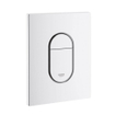 QeramiQ Salina Pack WC - réservoir encastré - sans bride - WC suspendu - fermeture douce - plaque de déclenchement verticale blanche SW158379
