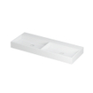 INK United lavabo - 120x45x11cm - 2 vasques - 0 trous de robinet - porcelaine blanc mat SW207360