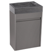 Differnz Hura Lavabo pour WC - 40x22x11cm - pierre calcaire - gris SW1236898