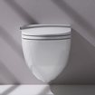Laufen Riva cleanet WC japonais suspendu avec abattant frein de chute et coating lcc 39.5x60cm blanc SW87194