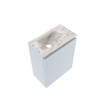 MONDIAZ TURE-DLUX Meuble de toilettes 40 cm Clay. Lavabo EDEN Glace position gauche. Avec 1 trou de robinet. SW1103197