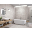SAMPLE Terravito Nuvia wandtegel - 33.3x100cm - 10.5mm - Rechthoek - gerectificeerd - Marmerlook - Grijs mat SW736079