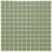 The Mosaic Factory Barcelona carrelage mosaïque - 30x30cm - carrelage mural - Carré - Porcelaine Olive Green Brillant SW157266