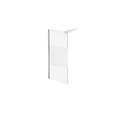 Van Marcke Inloopdouche - 100x200cm - veiligheidsglas - band mat glas - anti kalk - chroom SW238194
