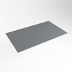 Mondiaz TOP 23 Plan sous vasque - 70x23.5x0.9cm - compatible comme plan de meuble - solid surface - Plata SW1019708