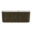 Mondiaz JOYA-DLUX 103.2cm toiletmeubel - ronding links en rechts kleur Shadow - Wastafel FAYE positie Midden 1 kraangat kleur Ostra. SW1423056