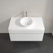 Villeroy & Boch Legato meuble sous lavabo avec 2 tiroirs pour lavabo à poser milieu 100x50x55cm blanc mat 0124642