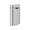 Brabantia Touch Bin Poubelle - 40 litres - seau intérieur en plastique - matt Steel SW1117328