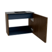 Mondiaz JOYA-DLUX Meuble de toilette 50cm - couleur Walnut - Vasque FAYE position Droite 1 trou de robinet couleur Lava. SW1422488