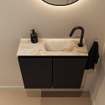 MONDIAZ TURE-DLUX Meuble toilette - 60cm - Urban - EDEN - vasque Frappe - position droite - 1 trou de robinet SW1102616