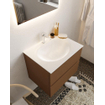 Mondiaz VICA ensemble de meuble de salle de bain - 60cm - meuble sous-vasque repos - 2 tiroirs - lavabo moon milieu - 1 trou de robinet - version XL 60cm haut SW1089742